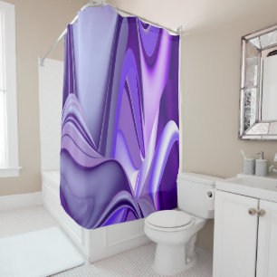 Purple Flower Rainbow Dreams Shower Curtain