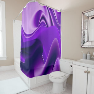 Purple Flower Rainbow Dreams Shower Curtain