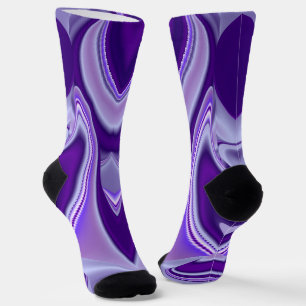 Purple Flower Rainbow Dreams Socks