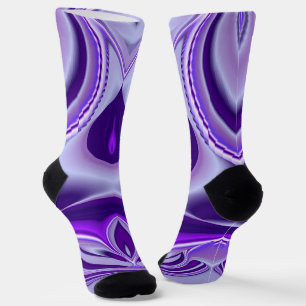 Purple Flower Rainbow Dreams Socks
