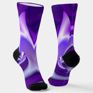 Purple Flower Rainbow Dreams Socks