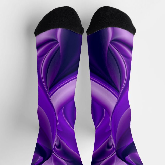 Purple Flower Rainbow Dreams Socks (Top)