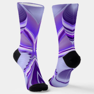 Purple Flower Rainbow Dreams Socks