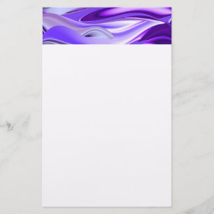 Purple Flower Rainbow Dreams Stationery