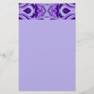 Purple Flower Rainbow Dreams Stationery