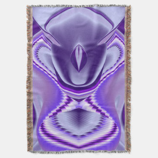 Purple Flower Rainbow Dreams Throw Blanket