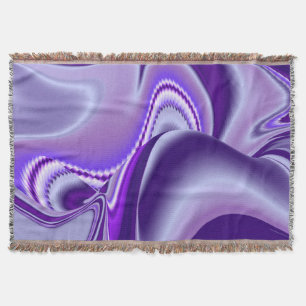 Purple Flower Rainbow Dreams Throw Blanket