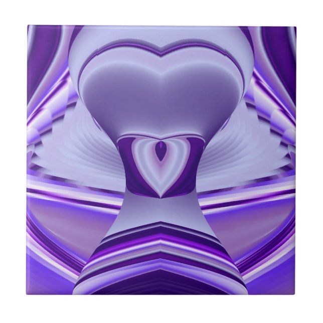 Purple Flower Rainbow Dreams Tile (Front)