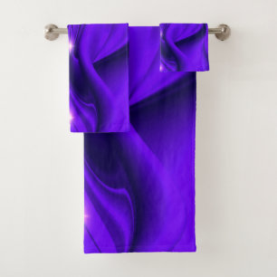 Purple Flower Rainbow Dreams Two Stars Bath Towel Set