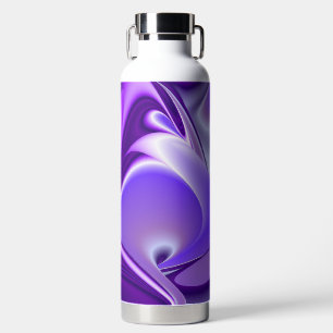 Purple Flower Rainbow Dreams Water Bottle