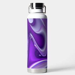 Purple Flower Rainbow Dreams Water Bottle