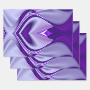 Purple Flower Rainbow Dreams Wrapping Paper Sheet