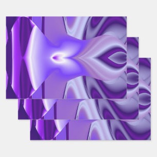 Purple Flower Rainbow Dreams Wrapping Paper Sheet