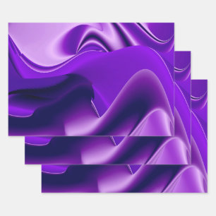 Purple Flower Rainbow Dreams Wrapping Paper Sheet