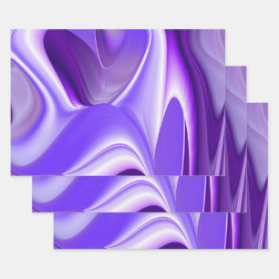 Purple Flower Rainbow Dreams Wrapping Paper Sheet