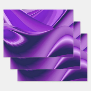 Purple Flower Rainbow Dreams Wrapping Paper Sheet