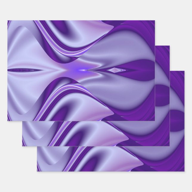 Purple Flower Rainbow Dreams Wrapping Paper Sheet (Set)