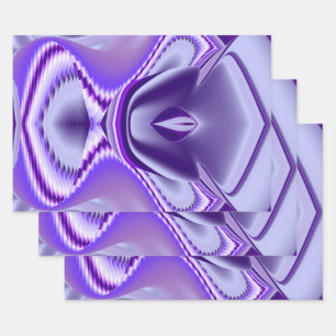 Purple Flower Rainbow Dreams Wrapping Paper Sheet