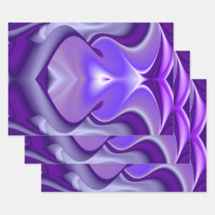 Purple Flower Rainbow Dreams Wrapping Paper Sheet
