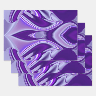 Purple Flower Rainbow Dreams Wrapping Paper Sheet