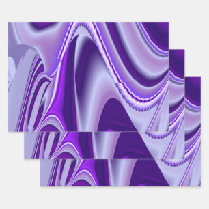 Purple Flower Rainbow Dreams Wrapping Paper Sheet