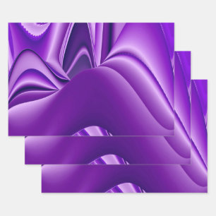 Purple Flower Rainbow Dreams Wrapping Paper Sheet