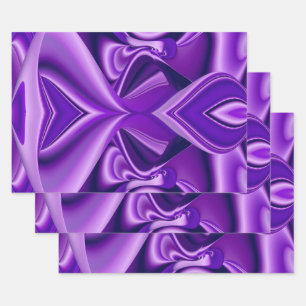 Purple Flower Rainbow Dreams Wrapping Paper Sheet