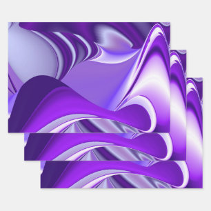 Purple Flower Rainbow Dreams Wrapping Paper Sheet