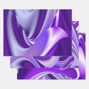 Purple Flower Rainbow Dreams Wrapping Paper Sheet