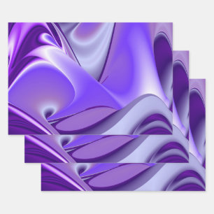 Purple Flower Rainbow Dreams Wrapping Paper Sheet