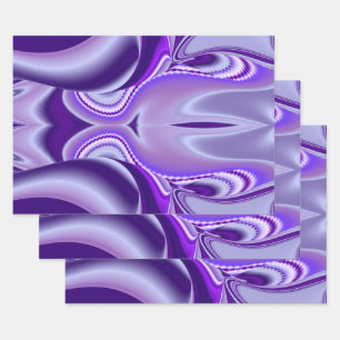 Purple Flower Rainbow Dreams Wrapping Paper Sheet