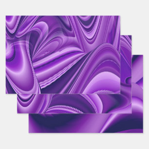 Purple Flower Rainbow Dreams Wrapping Paper Sheet