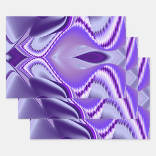 Purple Flower Rainbow Dreams Wrapping Paper Sheet