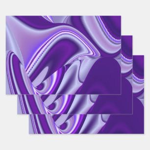 Purple Flower Rainbow Dreams Wrapping Paper Sheet