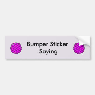 Purple Flower Ribbon by Kenneth Yoncich Bumper Sticker