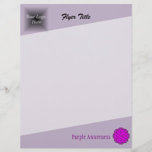 Purple Flower Ribbon by Kenneth Yoncich Flyer