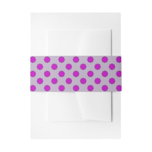 Purple Flower Ribbon by Kenneth Yoncich Invitation Belly Band