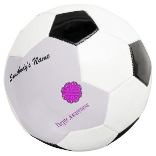 Purple Flower Ribbon Template by Kenneth Yoncich Football