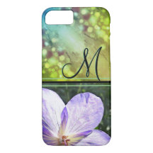 Purple Flower Sunshine (monogram)