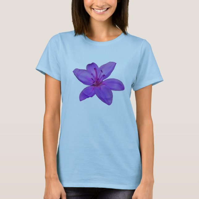 Purple Flower  T-Shirt (Front)