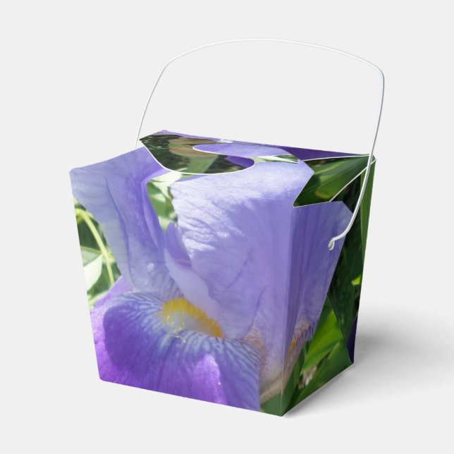 Purple Flower Take Out Favour Box (Front Side)