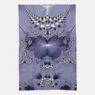 Purple Flower Tea Towel