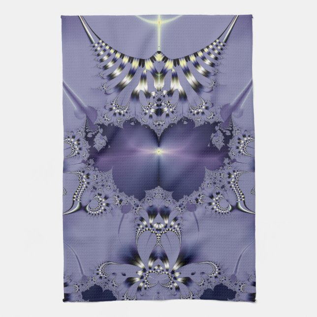 Purple Flower Tea Towel (Vertical)