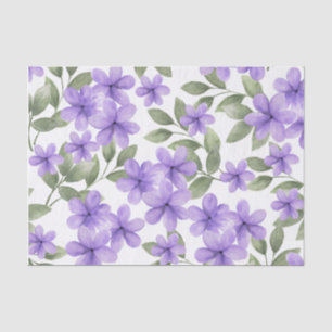 purple flower tissue paper