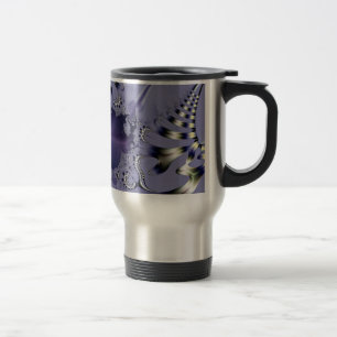 Purple Flower Travel Mug