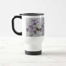 Purple Flower Watercolor Design
