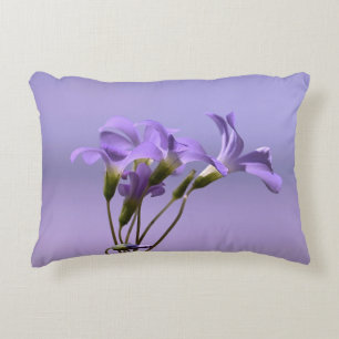 Purple Flowers Accent Pillow