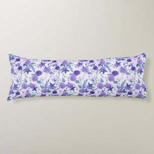 Purple Flowers Body Cushion