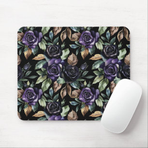 Purple Flowers Bronze Leaves Mouse Mat