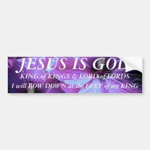 Purple Flowers Bumper Sticker